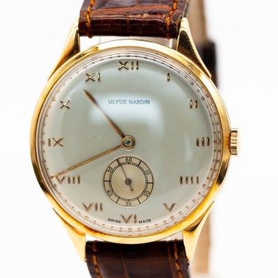 Ulysee Nardin 37mm ca. 1947 750/18K Gelbgold Handaufzug U: ca 17cm -21cm