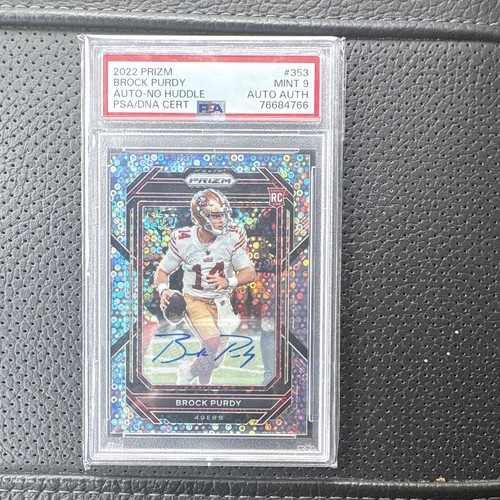 Panini 2022 Prizm Brock Purdy RC #353 No Huddle Auto PSA 9 PSA/DNA 76684766