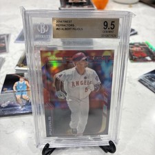 2014 Topps Finest Refractor Albert Pujols BGS 9.5 Angels