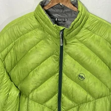 BIG AGNES Hole In The Wall Down Jacket Coat Puffer Water Repellent XXL Green