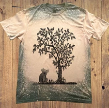 Koala Bear sitting under a Tree on Bleach Heather T-Shirt with free Keychain