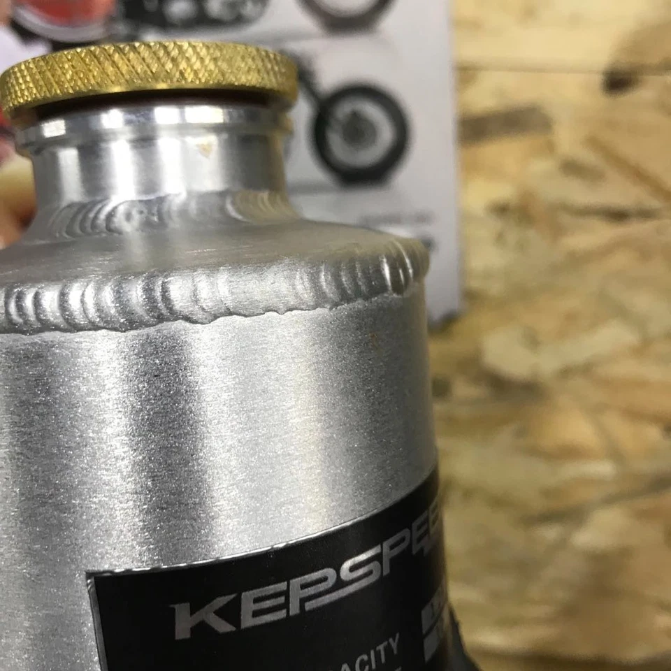 KEPSPEED Harley Fuel bottle Emergency Tank w/ Leather Mountable Pit bike 1.25L Foto 3 de 4