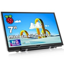 Raspberry Pi Screen 7 Inch Mini Small Monitor 800x480 HDMI Monitor IPS LCD Sc...