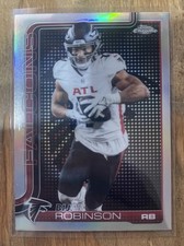 2025 Topps Chrome Football Bijan Robinson #321 Lightboard Logo SP Falcons 