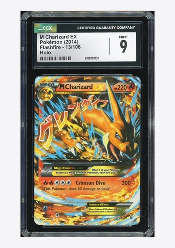 Pokemon CGC 9 M Charizard EX Ultra Rare 2014 13/106 Flashfire English