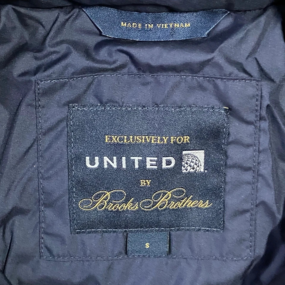 Brooks Brothers x United Airlines Thermore Insulated Puffer Jacket Sz S Blue NWT - Image 3 of 4