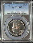 1961  FRANKLIN HALF DOLLAR  PCGS PR67