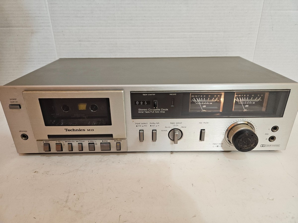 Technics テクニクス RS-M13 ステレオ カセットデッキ Technics RS‑M13 Stereo Cassette Deck – Vintage Analog Audio