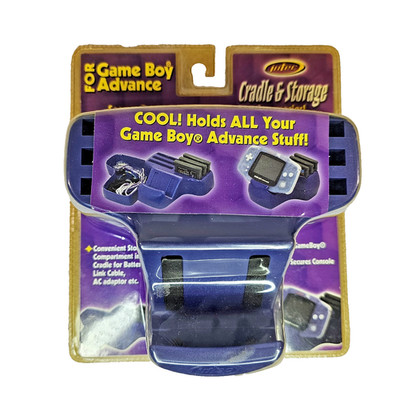 Intec Cradle Storage Organizer for Game Boy Advance GBA Indigo Purple #G3398 New
