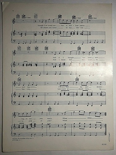 Vintage Sheet Music 1972 You are the Sunshine of My Life by Steve Wonder - Picture 2 of 3