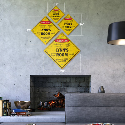 Lynn's Room Vintage Crossing Sign Xing Plastic Rustic kids bedroom