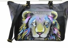 ANISHKA PURSE LIONS PRIDE VERY LARGE TOTE ORIGINAL ANISHKA VINTAGE NOT ANNA