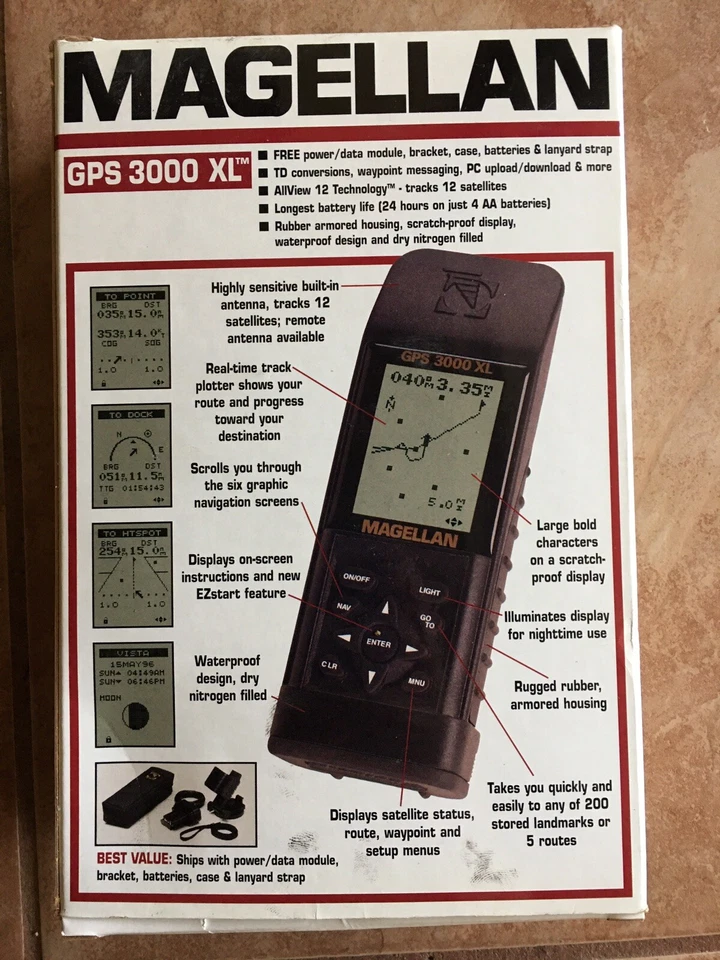 Vintage Magellan GPS 3000 XL Satellite Navigator - Image 2 of 3