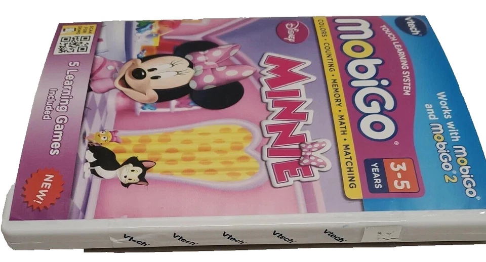 Disney Minnie Mouse Vtech MobiGo 2 - 5 Fun Learning Games Ages 3-5 NEW SEALED - Image 3 of 3