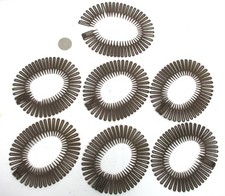 WHOLESALE LOT OF 12,24 COMBS--SOFT BROWN FLEXIBLE CIRCLE HAIR STYLING COMBS