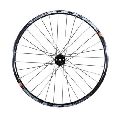 Roue VTT 26 Arrière Avec Blocage, Jante Noire Mach1, Moyeu Shimano M475 Disque/V-brake - Prête à Rouler !