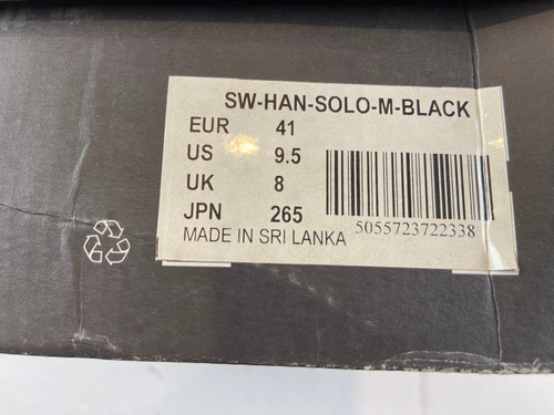 Star Wars Po Zu Han Solo schwarz Schnürschuhe hohe Turnschuhe Herren US 9,5 neu im Karton - Bild 10 von 12