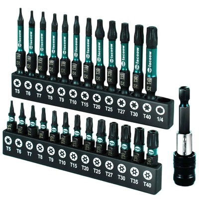 Torx Bit Set(T5-T40), 26 Pack Security Torx Bits Set with Magnetic Tips,Tampe...
