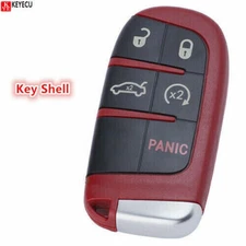 Red Replacement Remote Key Shell Case Fob 5B for Chrysler Jeep Dodge 2011-2022