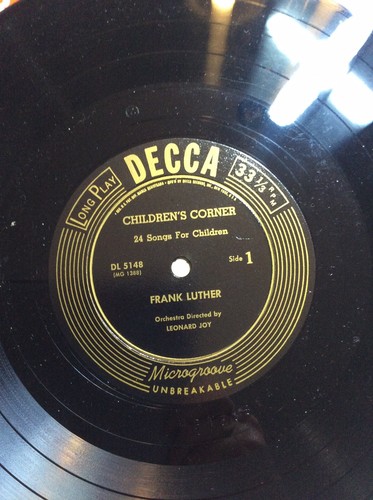 DECCA Children's Corner 24 Songs For Children Sung By Frank Luther Record DL5148 - Imagen 7 de 8