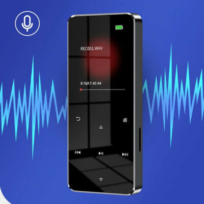 Bluetooth 5.0 MP3 MP4 Player LCD Display HiFi Bass Musik Spieler Radio Audio