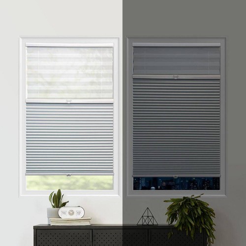 Chicology Cellular Shades 23.75" x 48" Privacy Blackout Polyester Snowfall - Picture 3 of 7