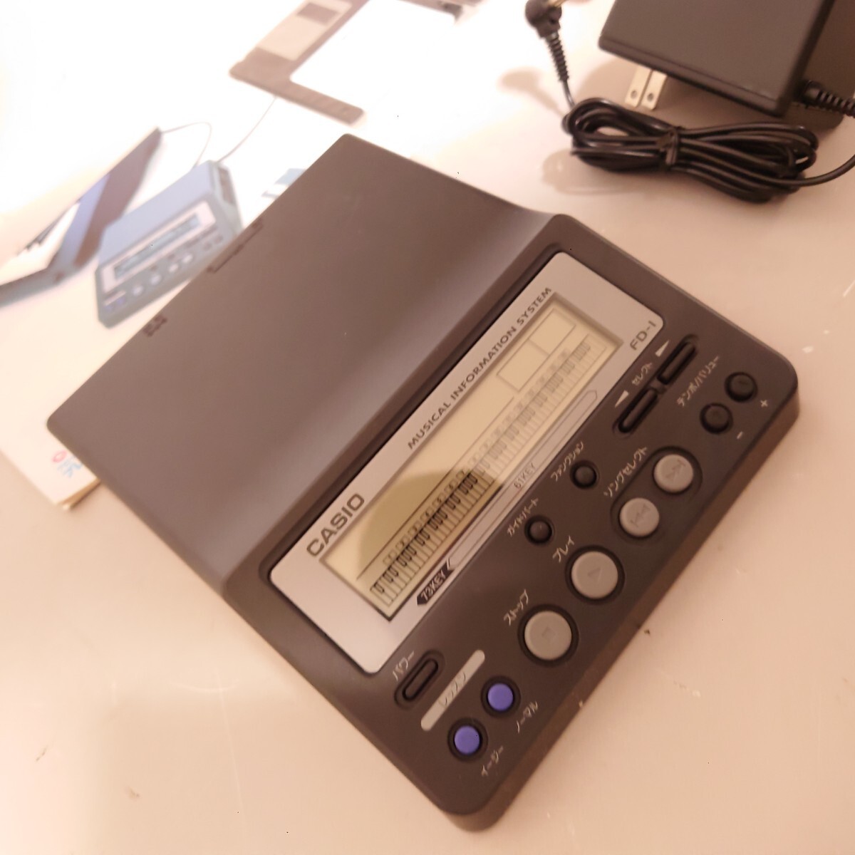Casio FD-1 floppy disk midi player in original with Accessories
