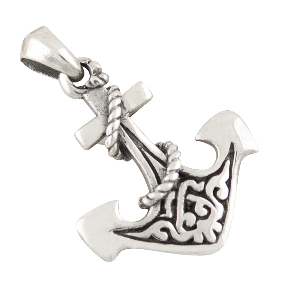 Kleiner Anker Anhänger Silber 925 Symbol Glaube Liebe Hoffnung maritim b576