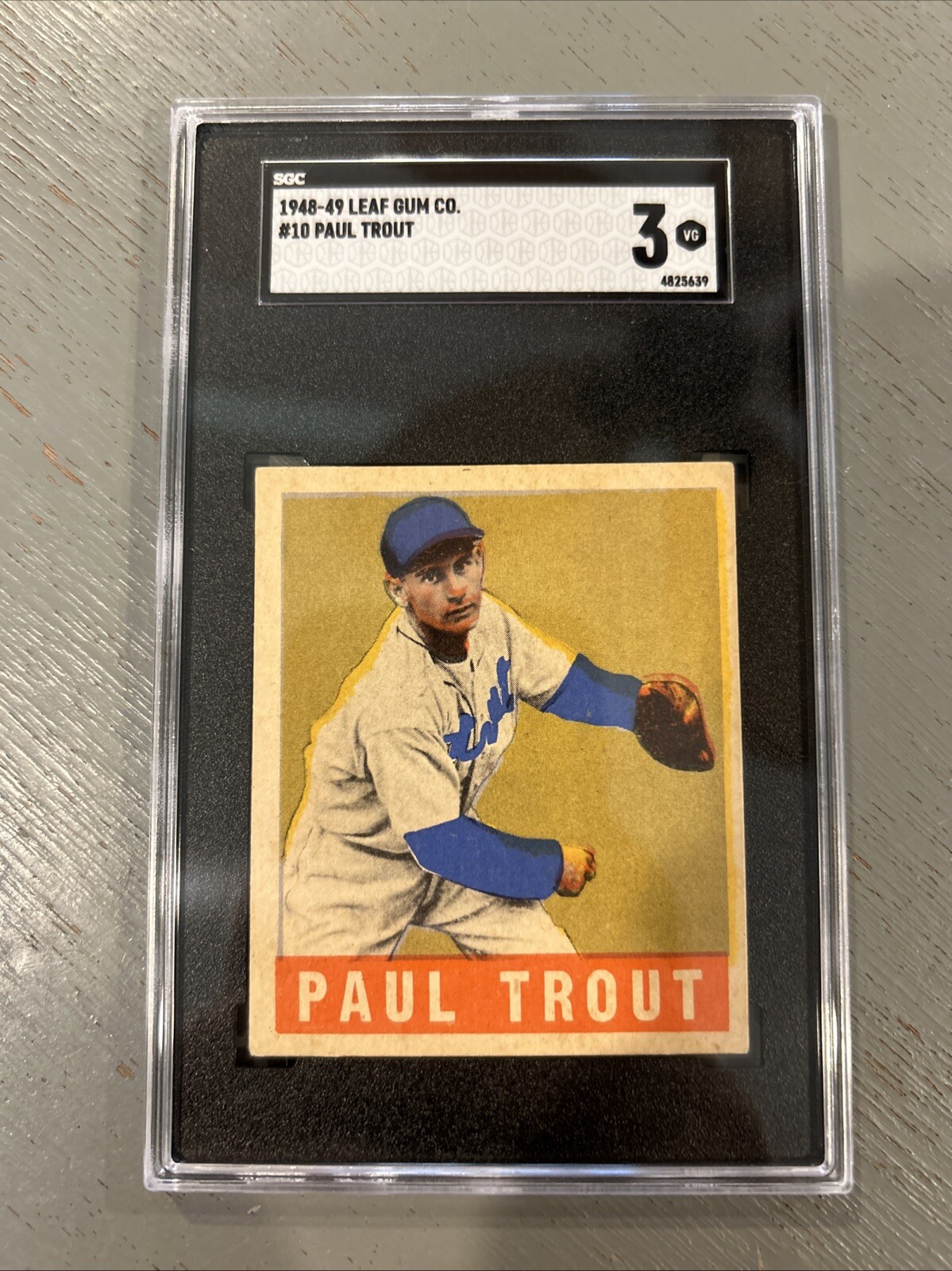 1948-49 Leaf Paul Trout #10 SGC 3