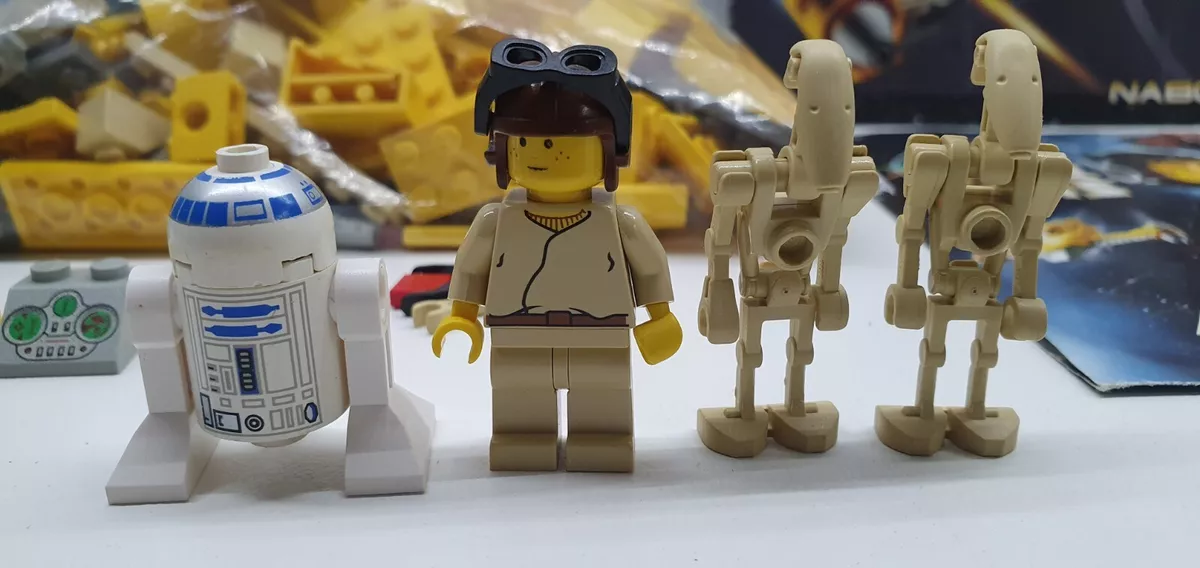 Star Wars Lego 7141 Naboo Fighter Minifigure Anakin R2 D2 Complete