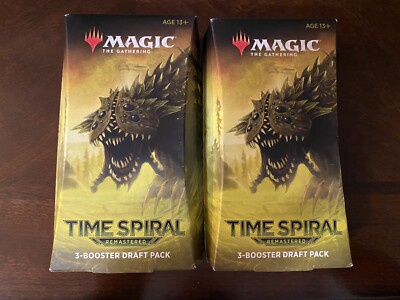 2x TIME SPIRAL REMASTERED 3-BOOSTER PACKS *New Sealed* MTG Draft Packs Comb Ship