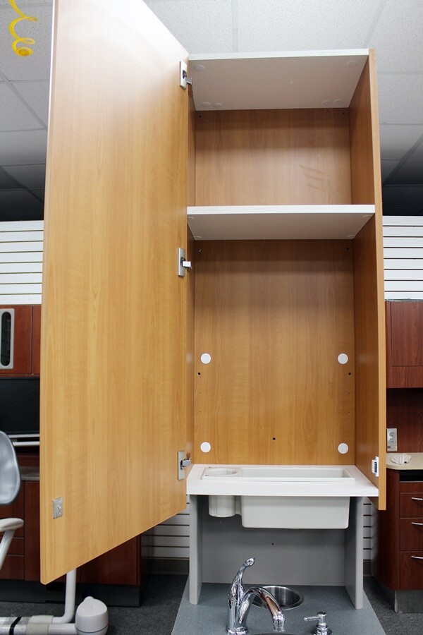 ADEC 5543 Center Island Console w/ XRay Pass Through & Doors (Fonthill