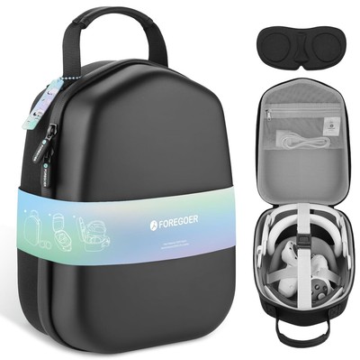 FOREGOER Hard Carrying Case Compatible with Meta Quest 3S/Quest 3/Oculus Quest