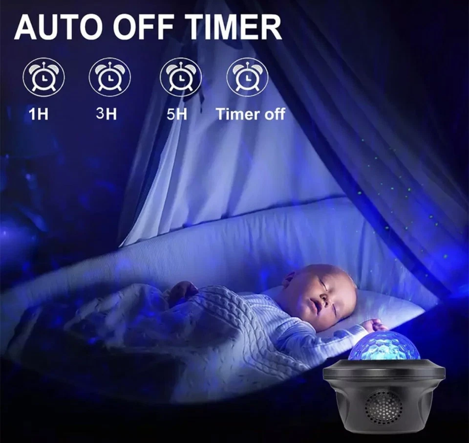 Lumière Chambre LED Effet Galaxie + Bluetooth Musique - Photo 4/4
