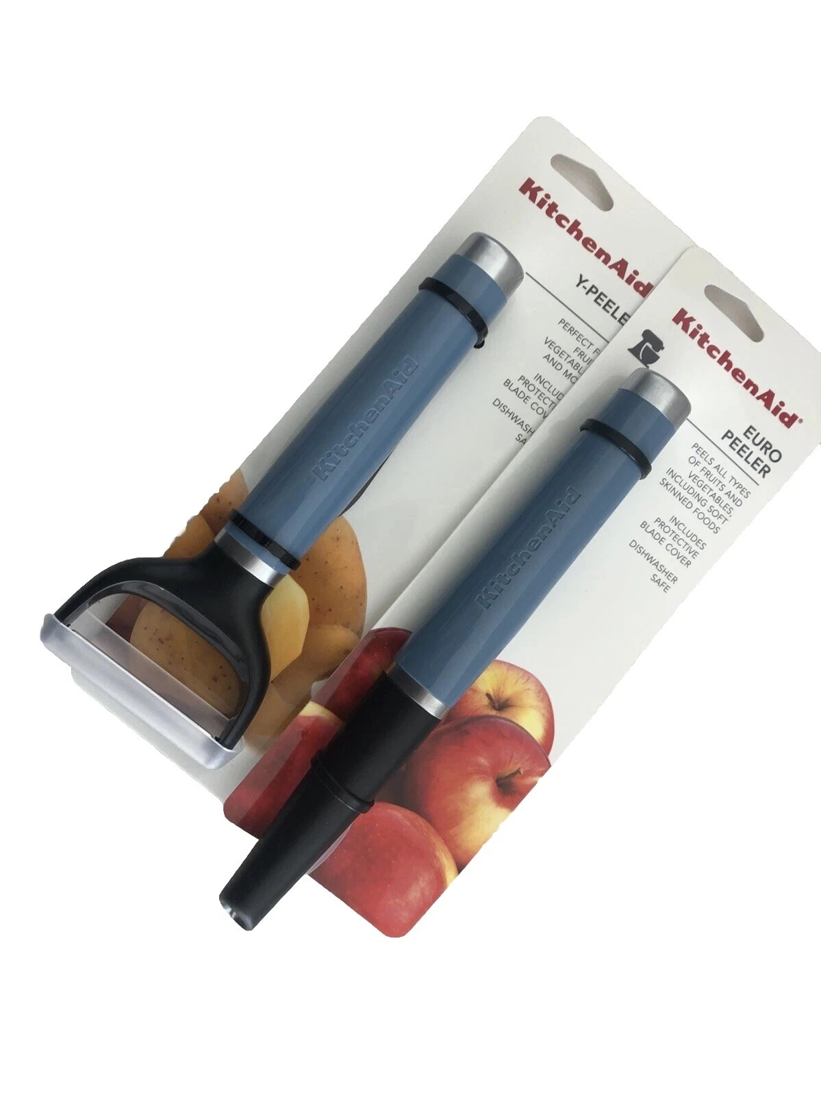 New KitchenAid Blue Velvet HBLA Set of 2 Vegetable Potato All Purpose Peelers
Opens in a new window