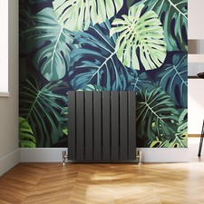 Double Radiator Anthracite Flat Panel Central Heating Small Rads 600 x 600 mm