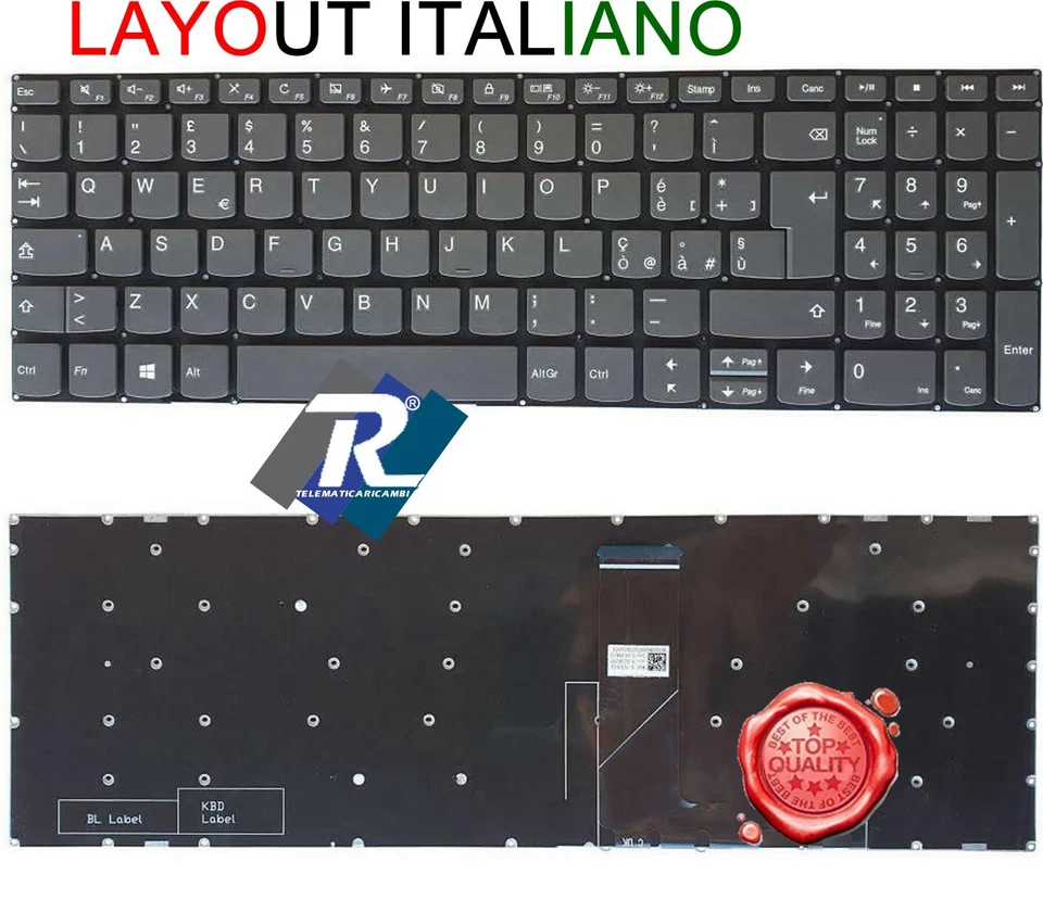 TASTIERA Lenovo Ideapad 3-15IIL05 3-15IJL05 3-15IML05 82BS 3-15ITL05 330S-15