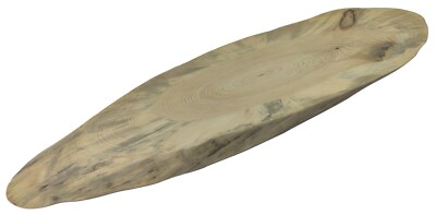 Oval Holzscheibe ohne Rinde geschliffen, B. 28 cm; L. 94 cm; H. 5 cm/ 140630