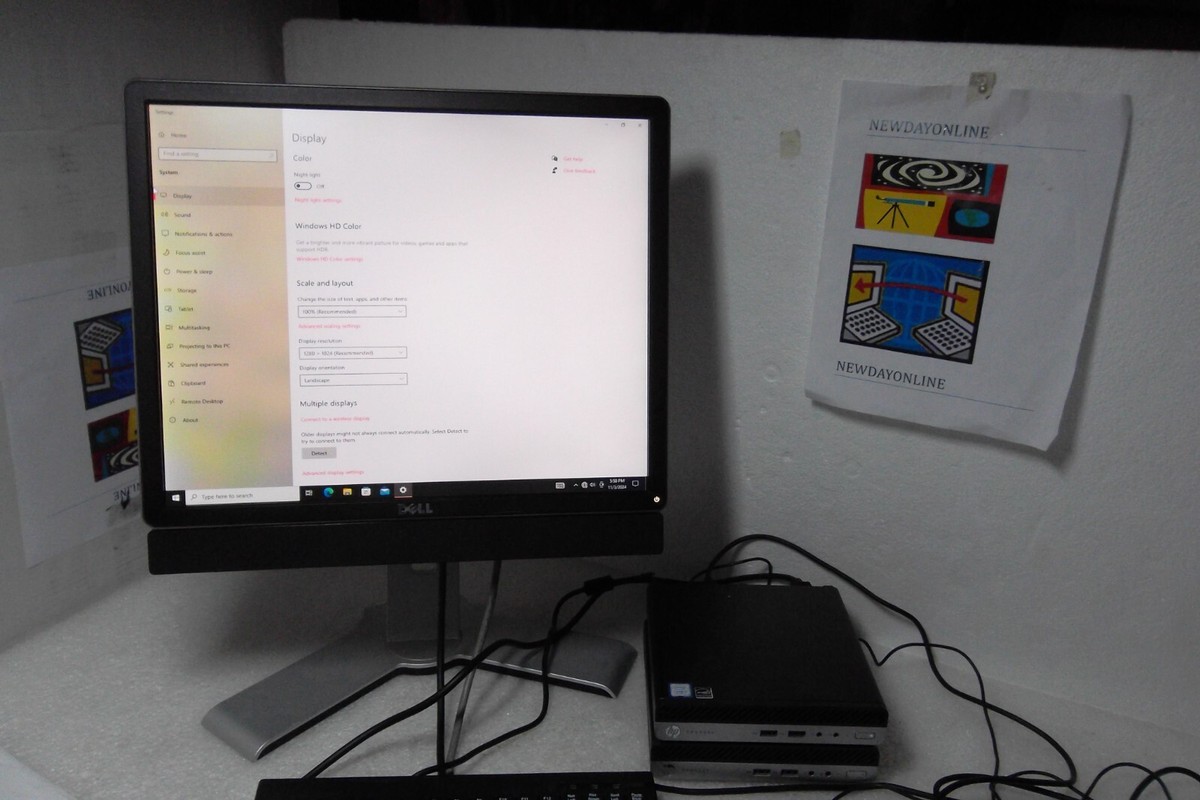 HP ProDesk 400 G3 Mini Intel Core i5-7500T 2.7GHz 8GB 500GB Wi-Fi