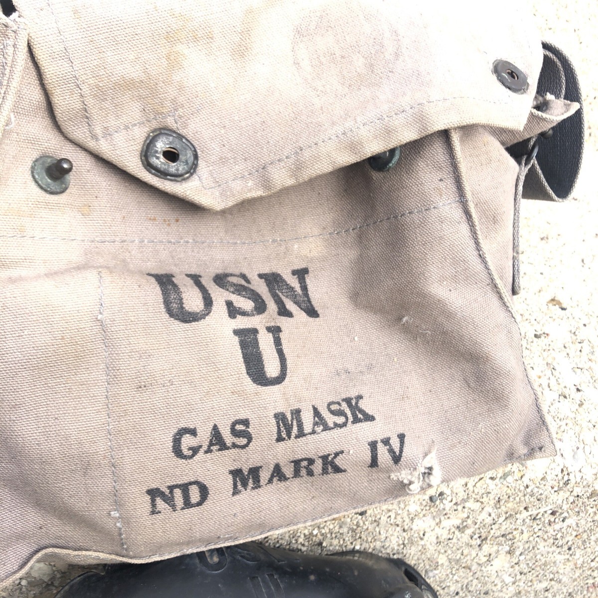 US WWII USN MK 4 GAS MASK MARK IV WW2 navy Issue 1944 | eBay