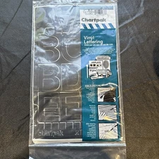 Chartpak Press-On Vinyl Letters & Numbers   Self Adhesive Black 2" 77/Pack Compl