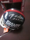 YA Tittle Autograph Signed Riddell Mini Helmet  - NY Giants