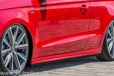 CUP Seitenschweller Schweller Sideskirts ABS für Audi S1 8X Facelift