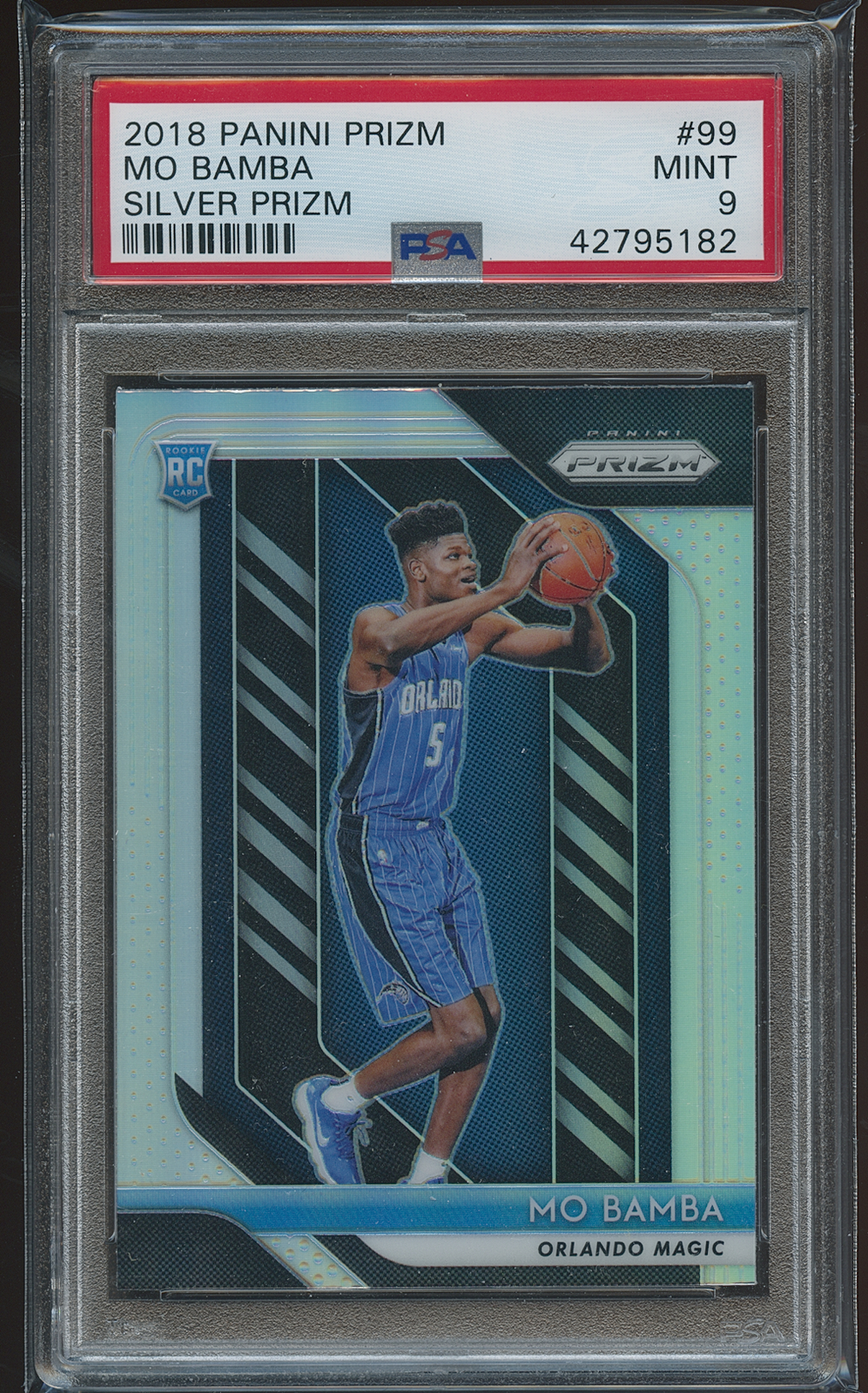 Mo Bamba 2018-19 Panini Prizm Silver RC PSA 9