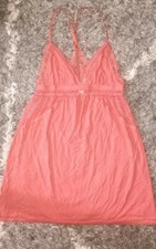 Victoria secret modal lace trim sleep dress NEW size small mineral red