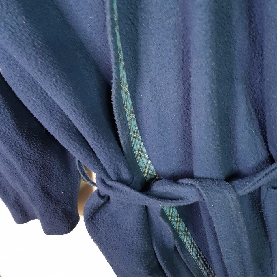 Target Ropa de Dormir Vellón Camisón Bata Unisex 5XL Azul Marino Cintura Corbata Foto 4 de 4