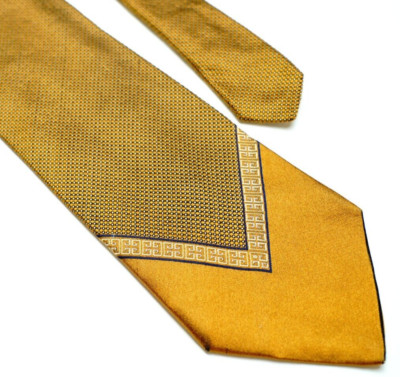 Noble VERSACE Bronce Else Neck Tie Made in Italy Used Condition!
