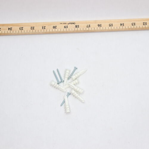 ITW Brands Self-Drilling Drywall Anchors Plastic #50 - 4 SCREWS/ 7 ANCHORS
