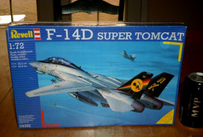 F-14D Super Tomcat, Fighter Plane, Plastic Model Kit, Scale 1/72, VINTAGE
