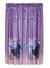NEW Disney FROZEN Window Panels 2 Panels 82" wide x 63" long Each Set Microfiber